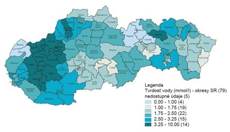 Mapa dostupnosti betonární v regiónoch Slovenska