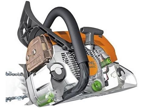 Systém mazania reťaze Stihl Ematic v akcii