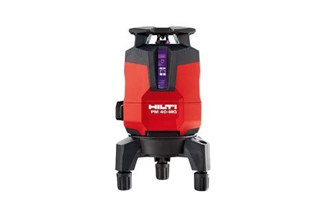 Multilíniový laser Hilti pri vymeriavaní káblových trás