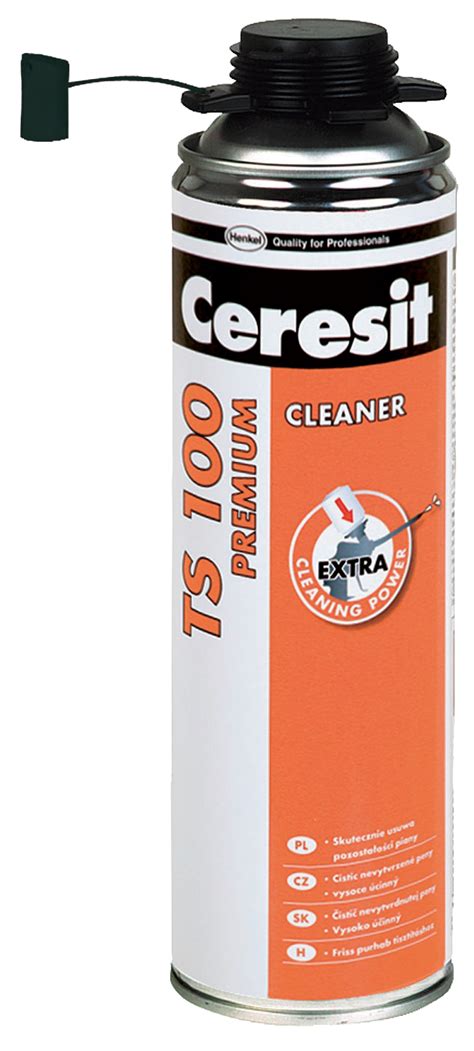 Čistič PU peny Ceresit TS 100 a jeho použitie