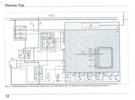 Univerzálne elektrické schéma zapojenia Webasto Thermo Top C