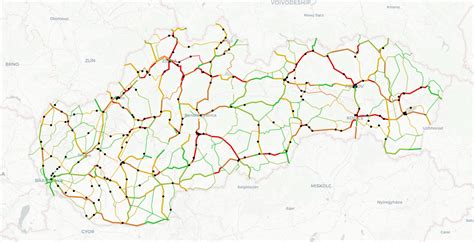 mapa hlavných cestných ťahov v okolí Pezinka a Senca