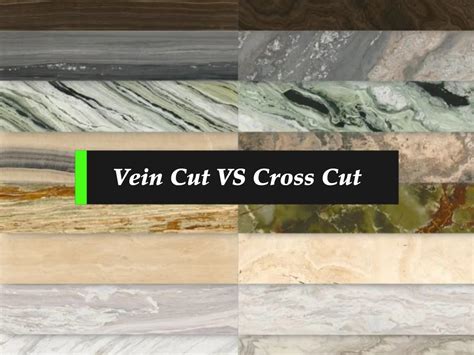 Porovnanie rezov travertínu: Vein Cut vs. Cross Cut