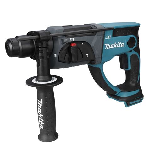 Makita DHR202Z - bočný pohľad s detailom upínania SDS-Plus
