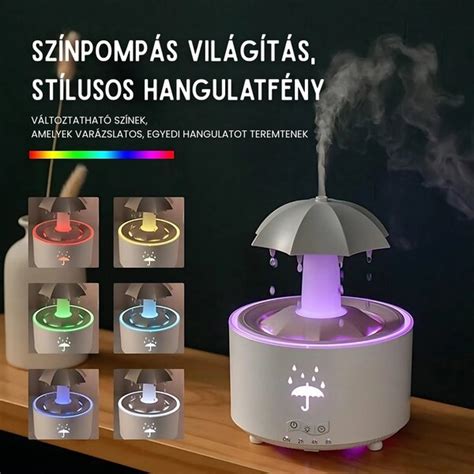 Aróma difuzér s LED ohňovým efektom