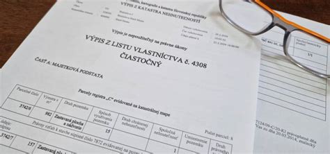 Výpis z katastra nehnuteľností