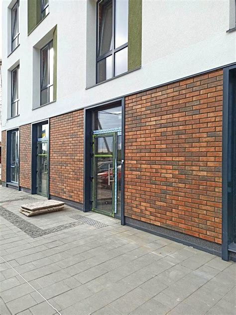 Vizualizácia fasády s obkladmi Cerrad Loft Brick v industriálnom štýle