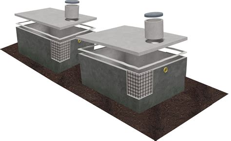 Inštalácia plastovej žumpy na betónovú dosku