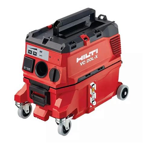 Prierez filtrom vysávača Hilti VC 20 s popisom činnosti oklepu