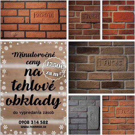 Príklady rôznych farebných odtieňov tehlových obkladov