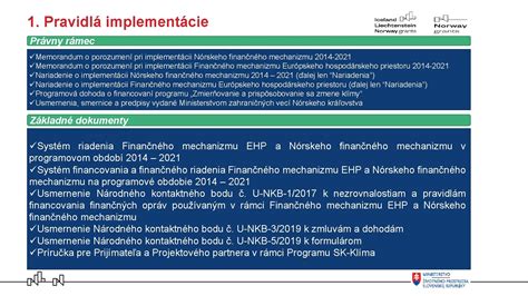 Schéma štruktúry finančného mechanizmu EHP a Nórskych fondov