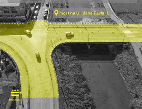 Vizualizácia nového mosta na ulici Jána Pavla II. v Prešove