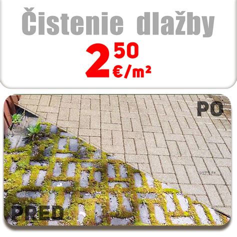 Čistenie kamenného plotu od machu a nečistôt