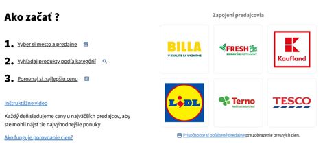 Schéma porovnávača cien a produktov
