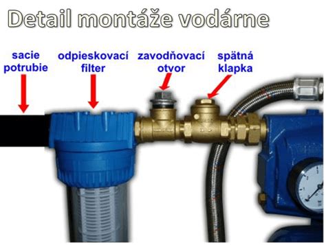 Detail pripojenia potrubia k ponornému čerpadlu