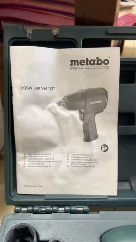 Obsah balenia Metabo DSSW 360 SET 1/2