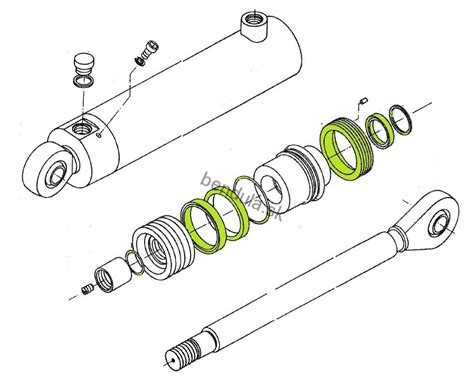 Detail hydraulického valca pásovej píly