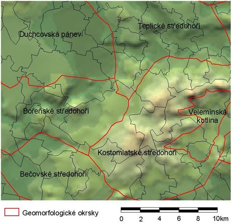 Mapa geomorfologického členenia regiónu Javorie so zvýraznenou Rimavskou Pílou