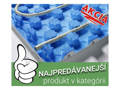 Systémová doska pre podlahové vykurovanie s drážkami