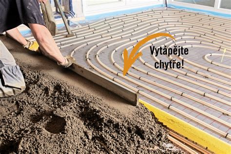 Hotové podlahové vykurovanie pripravené na pokládku podlahy