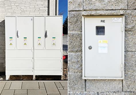 Fotografia starého a nového elektromerového rozvádzača