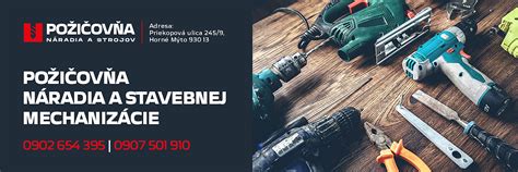 Výber profesionálneho náradia z požičovne
