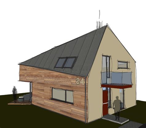 Ilustrácia stavebného projektu alebo architektonického návrhu