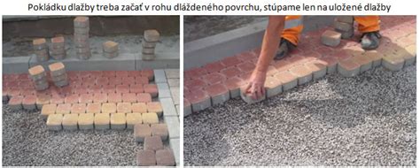 Postup kladenia zámkovej dlažby s dodržaním škár