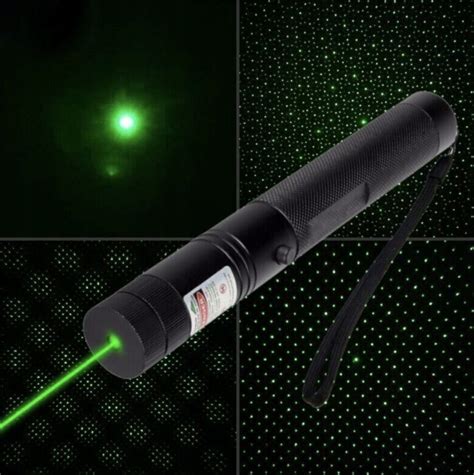 Zelený laserový lúč