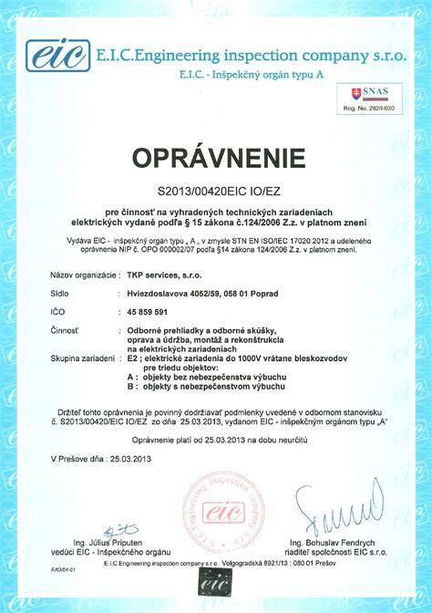 Oprávnenia a certifikáty pre servis náradia
