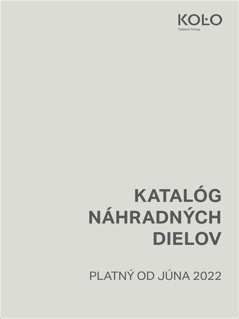 Katalóg náhradných dielov