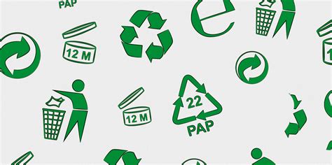 Ikony recyklácie a certifikácie ekologickej izolácie