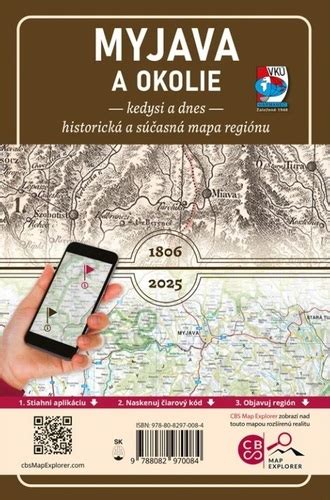 Mapa: Myjava a jej dopravné prepojenia