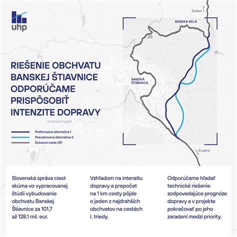 Mapa prístupových ciest do Banskej Štiavnice