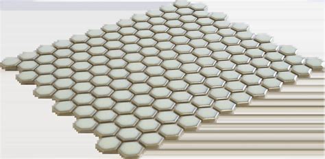 Vizualizácia zelenej hexagonálnej keramickej mozaiky AFH23500 v kuchyni