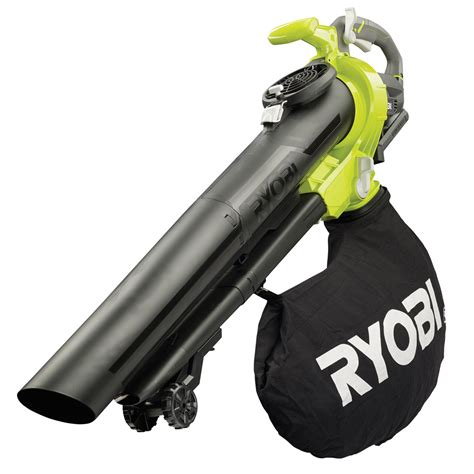 Ryobi RBV36B fúka lístie v záhrade