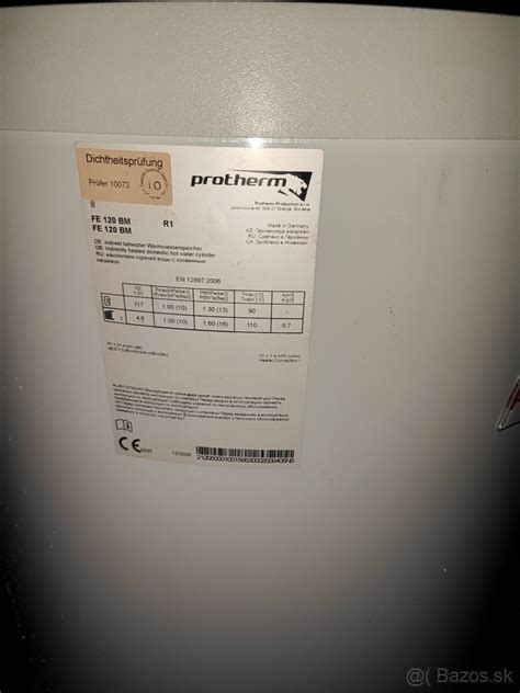 Veľkokapacitný zásobník TÚV Protherm