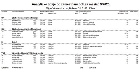 Prehľad analytických dát z webu