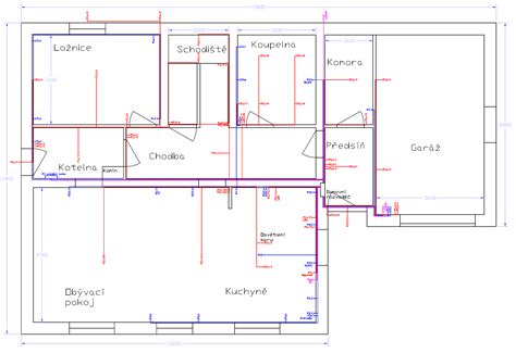 Schéma elektroinštalácie rodinného domu