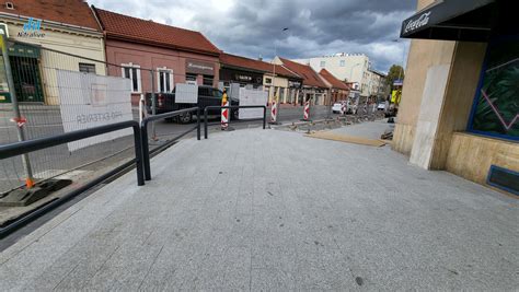 Vizualizácia novej vozovky a chodníka na Ulici Andreja Sládkoviča