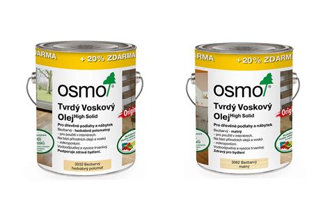 Produkty OSMO tvrdého voskového oleja