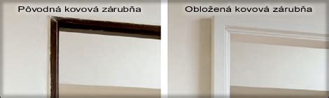 Obklad kovovej zárubne (OKZ) pred a po inštalácii