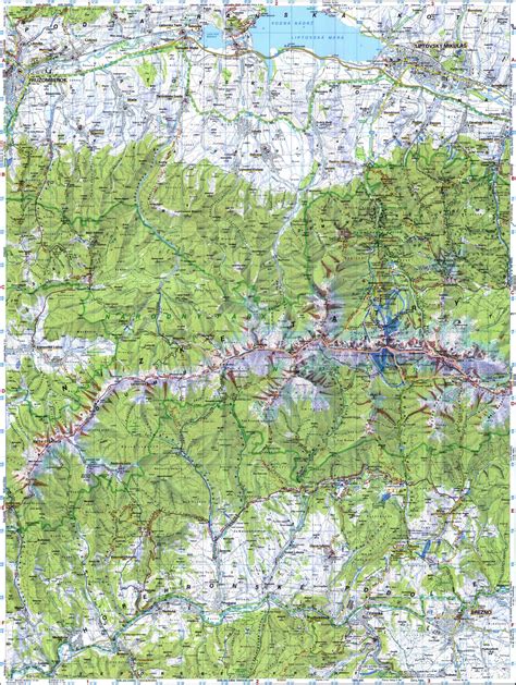 Mapa regiónu Nízke Tatry a poloha obce Mýto pod Ďumbierom