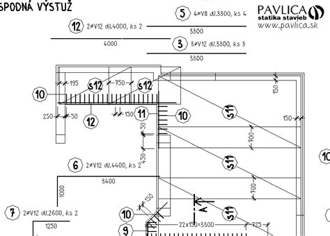 Detail upevnenia debniacich dosiek a výstuže