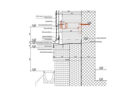 Detail správne ukončeného sokla s odkvapovým nosom