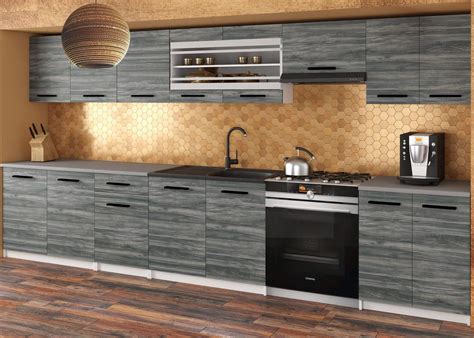 Kuchynská linka s pracovnou doskou z materiálu Pietra Grey