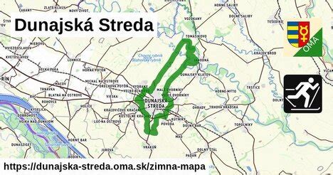 mapa železničného spojenia Bratislava - Dunajská Streda - Komárno