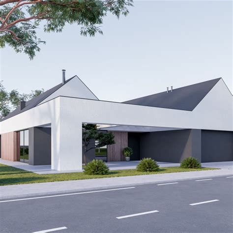 Exteriér moderného rodinného domu