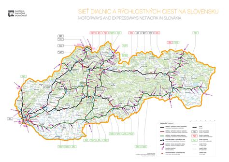 mapa diaľnice D1 s lokalitou Štrba