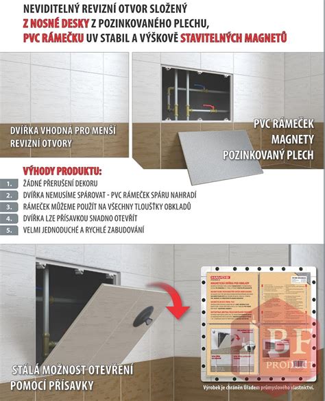 Magnetické dvierka pod obkladom